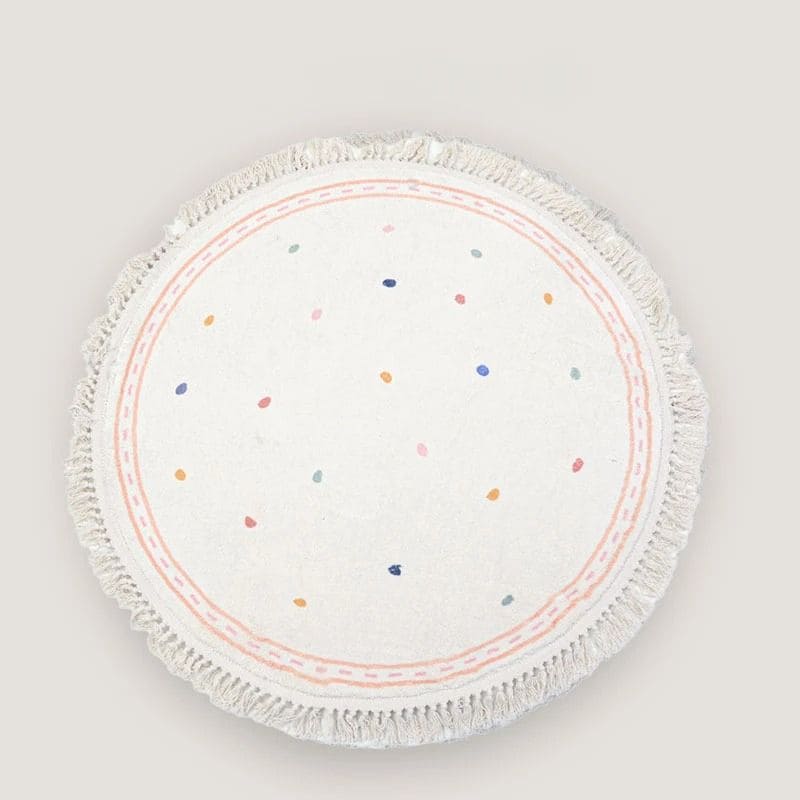 Tapete Infantil de Veludo com Design Manchado