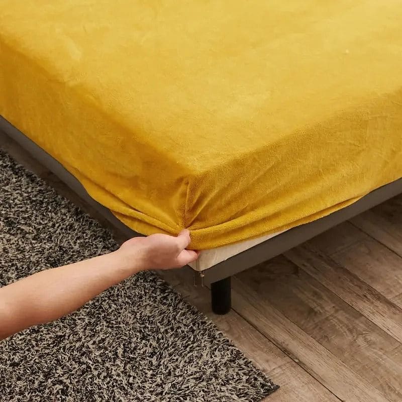 Lençol de Cama Dupla de Pelúcia com Elástico