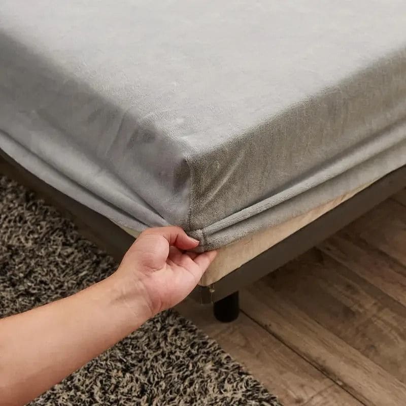 Lençol de Cama Dupla de Pelúcia com Elástico