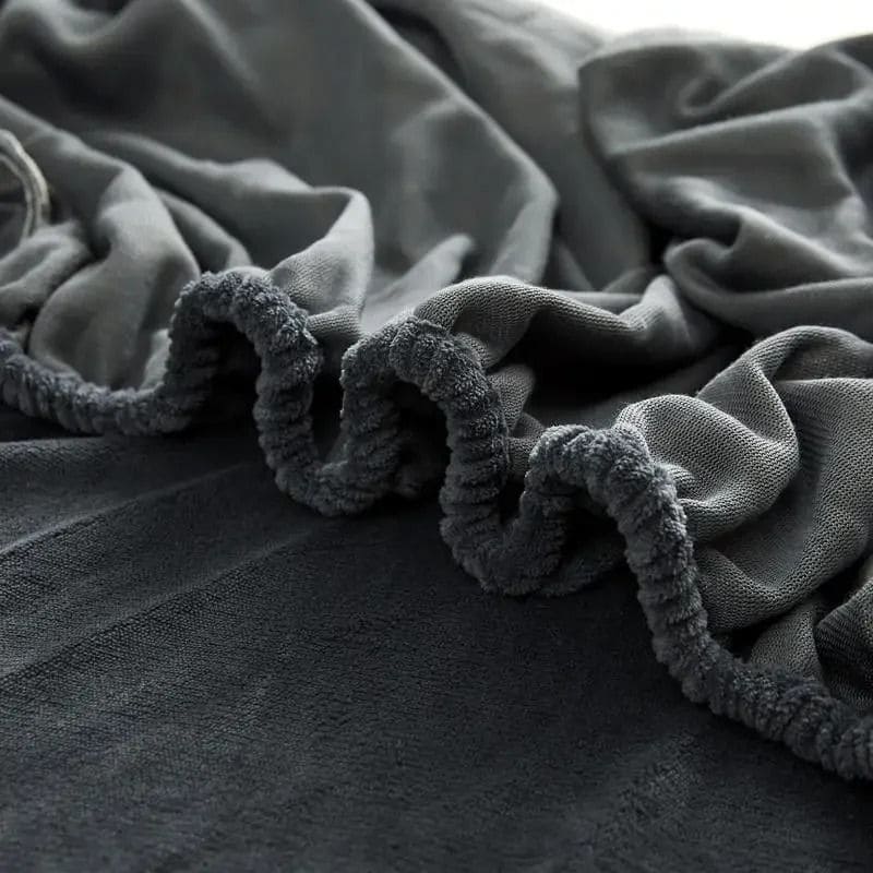 Lençol de Cama Dupla de Pelúcia com Elástico