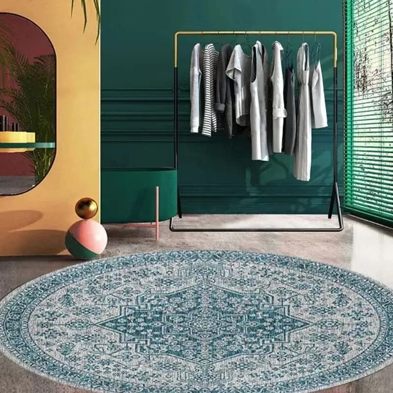 Tapete Antiderrapante, Tapete Boêmio Antiderrapante, American Retro, Tapetes Decorativos, Tapete de Banheiro, Tapete Felpudo, Tapete Redondo, Tapete Celeste, Tapetes Antiderrapantes, Tapetes de Sala, Tapetes Luxuosos, Tapetes Modernos, Tapetes de Veludo, Tapetes de Alta Qualidade, Tapetes Elegantes, Tapetes Para Decoração, Tapetes Para Sala de Estar