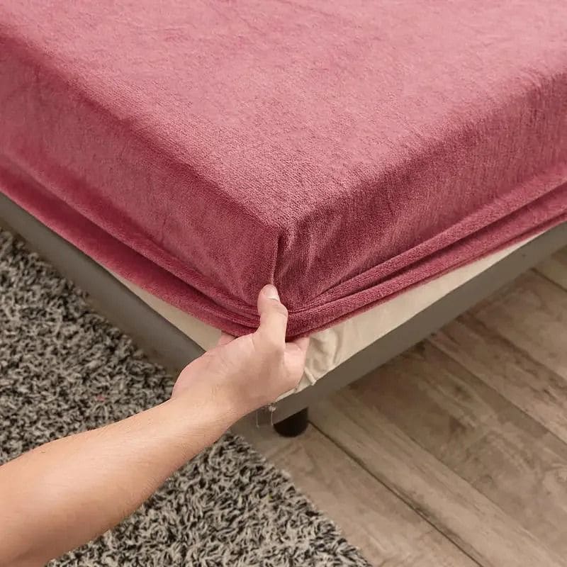 Lençol de Cama Dupla de Pelúcia com Elástico