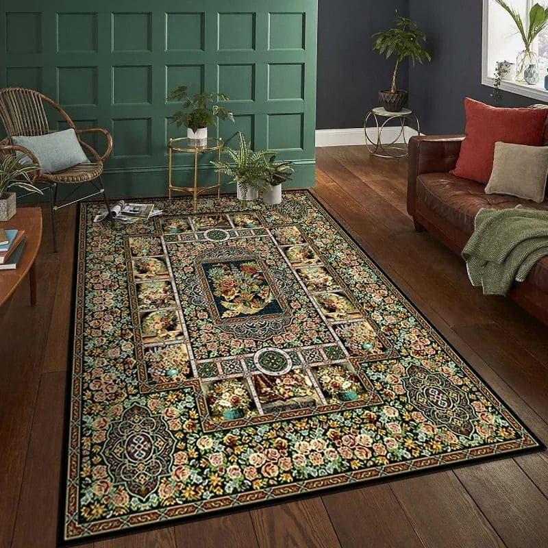 Tapete Antiderrapante, Tapete Boêmio Antiderrapante, American Retro, Tapetes Decorativos, Tapete de Banheiro, Tapete Felpudo, Tapete Redondo, Tapete Celeste, Tapetes Antiderrapantes, Tapetes de Sala, Tapetes Luxuosos, Tapetes Modernos, Tapetes de Veludo, Tapetes de Alta Qualidade, Tapetes Elegantes, Tapetes Para Decoração, Tapetes Para Sala de Estar