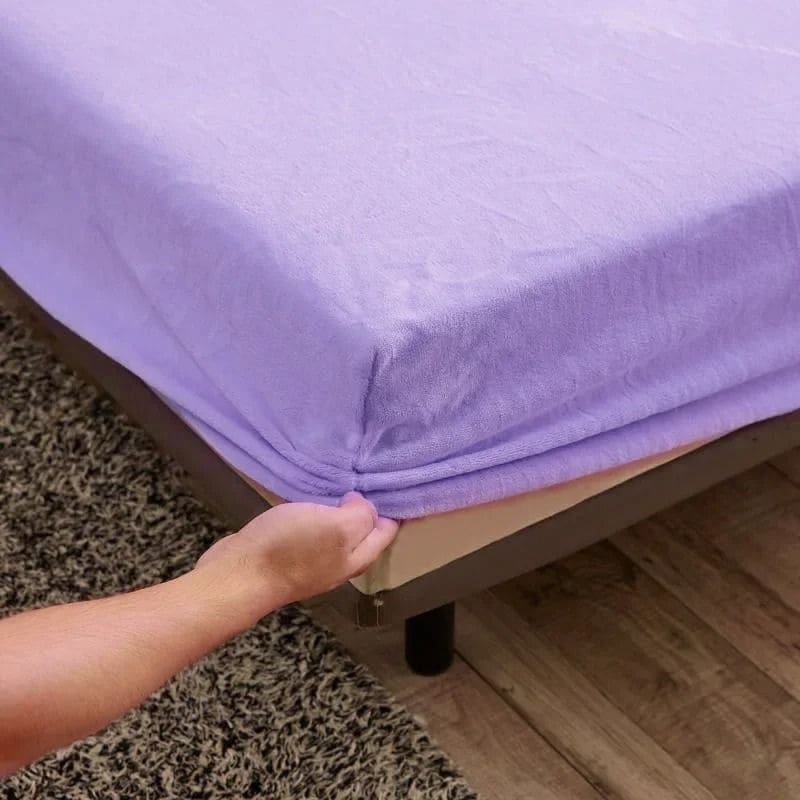 Lençol de Cama Dupla de Pelúcia com Elástico
